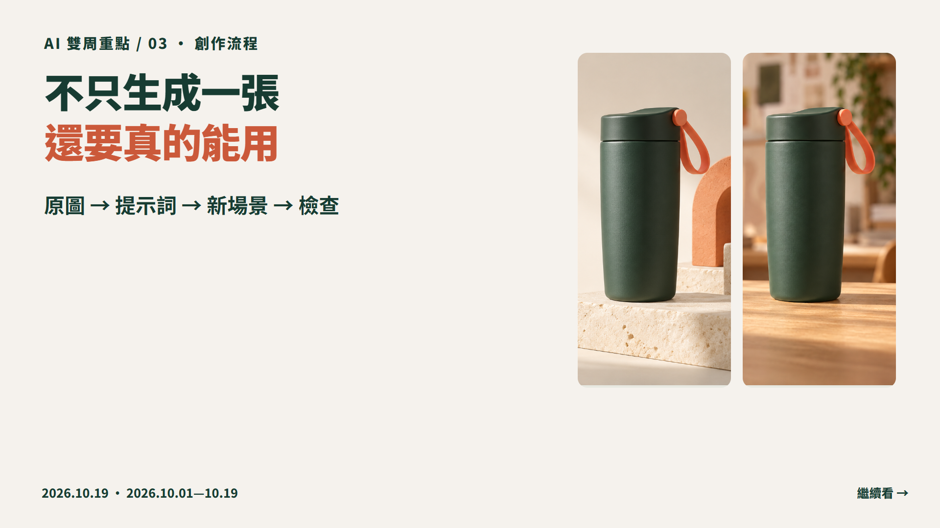 影音工作流,不只生成一張,還要真的能用